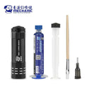 Kit Lampara + Uv Mascara Para Soldadura + Embolo Mechanic Azul